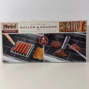 Parini Stainless Steel Hot Dog Roller and Shaker